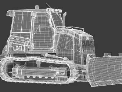 D5K2 Crawler Tractor 3D model