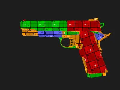 M9-GHOSTLINE gun pattern Free 3D model