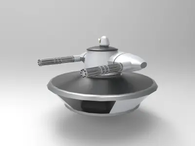 space scifi weapon 3D print model