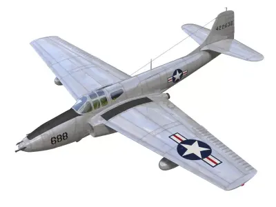 bell P-59A airacomet 3D model purchase