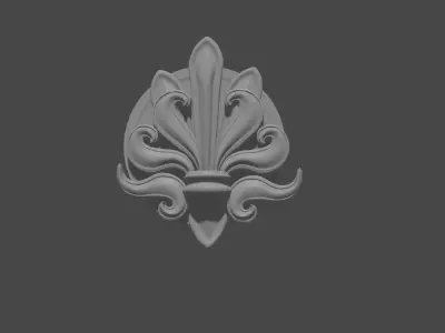 ORNAMENT 3D fleur de lis 3D print model