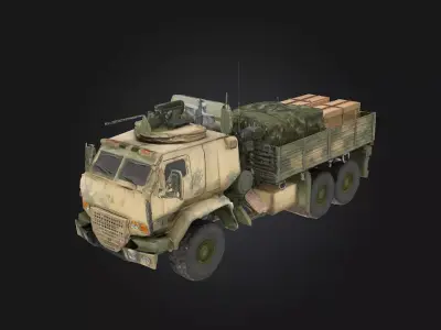 Armored Supply Convoy  Protection on the Move in Dangerous Lands 3D model