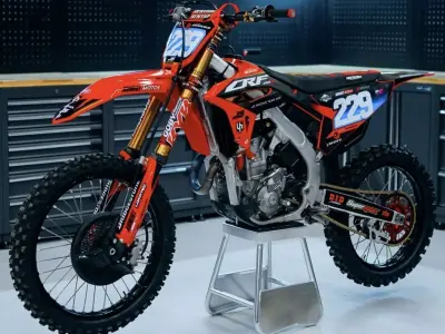 Honda CRF250R Scale Dirt Bike 3D Model 3D print model