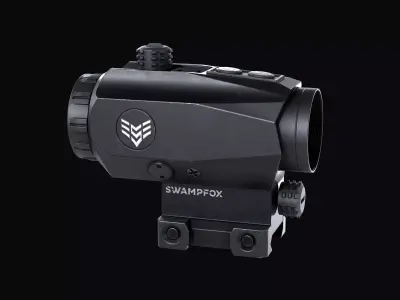 SwampFox Trihawk Tactical Prism Scope Low-poly 3D model