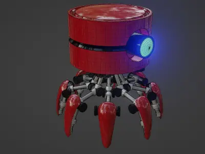 Denis elka46464646gmail comRobot crab 3d model Free low-poly 3D model