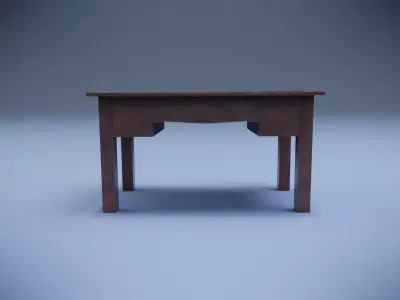 Old Table Low-poly 3D model