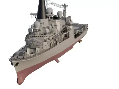 ISRAEL NAVY MULTIROLE MISSILE FRIGATE 3D model