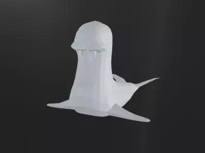 seal 3D base model Low-poly 3D model