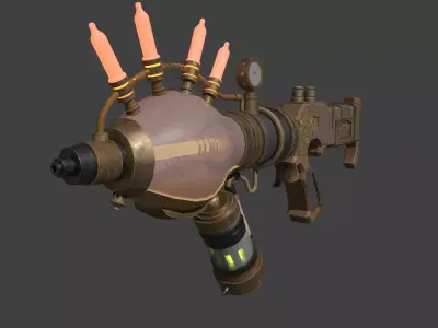 Etherion Blaster Low-poly 3D model