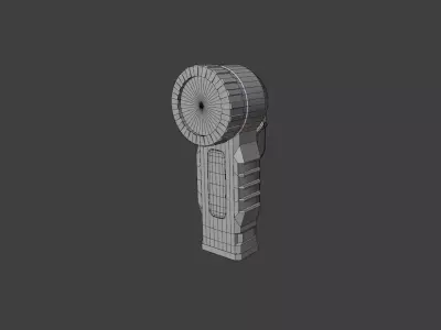Flashlight Pack - 4 PBR Flashlights 3D Model Low-poly 3D model