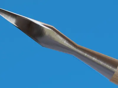 Cavalry Lance 2 Low-poly 3D model