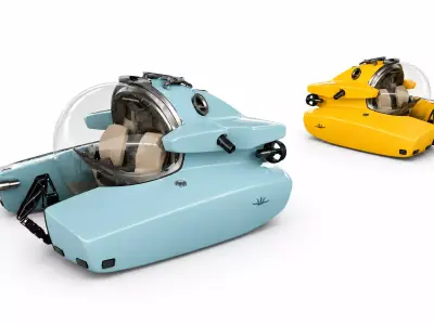 Triton 1650 - Private Submarine 3D model