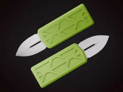 Knife 2 E Low-poly 3D model