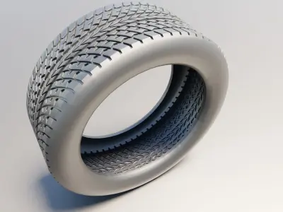 Black tire 3D model