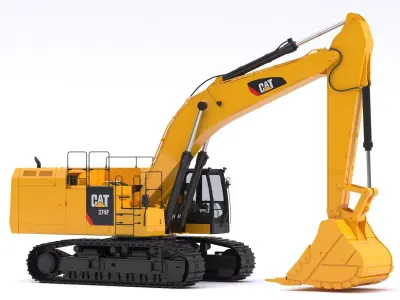 CAT 374F L Hydraulic Excavator 3D model purchase