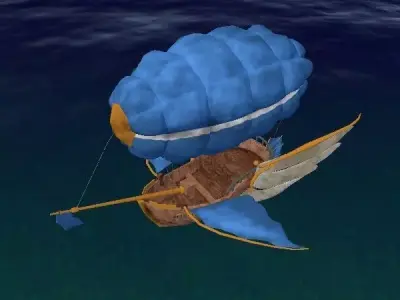 Pirate Ship 8 Low-poly 3D model