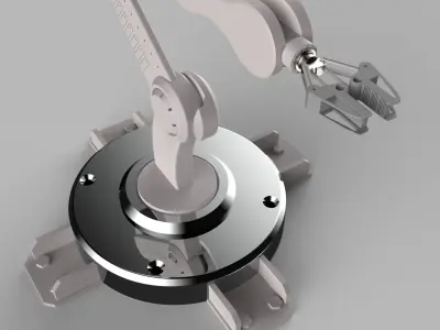 Robotic arm  scifi mech  3D model