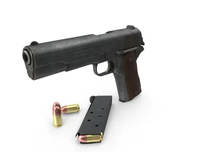 Colt M1911 Low-poly 3D model