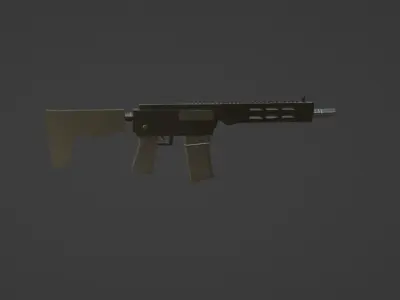 3D M4 RIFLE MODEL Low-poly 3D model