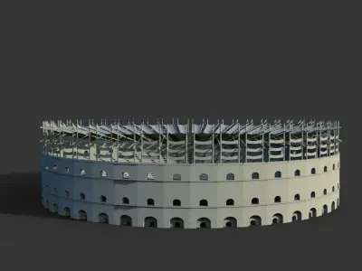 Gladiator Arena Low-poly 3D model