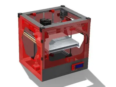 3D PRINTER-MODEL-CAD-DESIGN-3D YAZICI-SOLIDWORS AND STL DATA  3D model