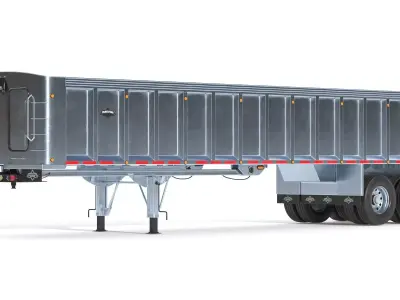 Trailstar Tri-Axle Frameless End Dump Trailer 3D model