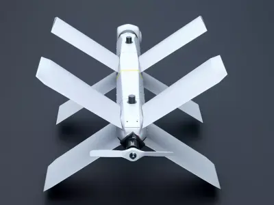 Zala Lancer-3 Kamikaze Drone Low-poly 3D model