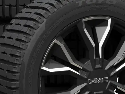 GMC wheels 3D model