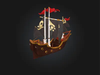 Pirate Ship Adventure 3D model