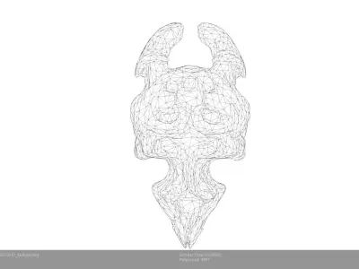 Low Poly Stylized Celestial Sentinel 2 Low-poly 3D model