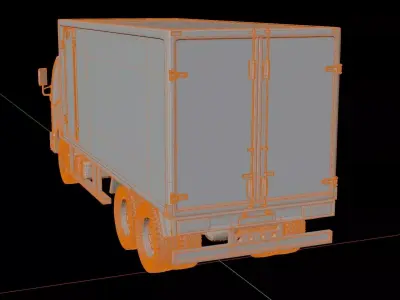 Chevrolet NQR 75L Box Truck 3D model