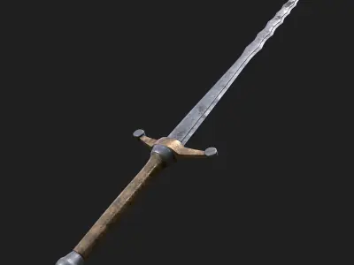 Starter Claymore Free low-poly 3D model