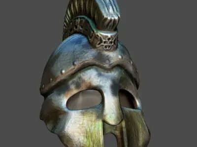 SPARTA OLD HELMET 3D model