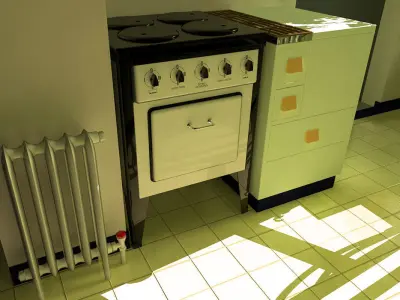 Frankfurt Kitchen Free 3D model