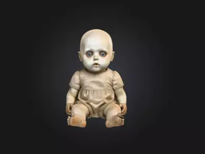 Creepy Doll Low-poly 3D model