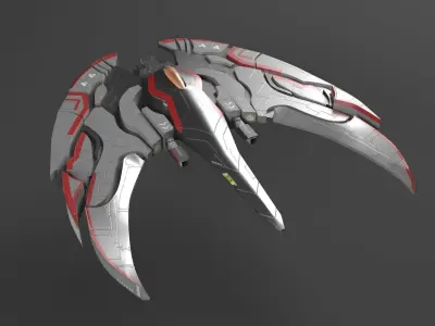 Aircraft Spaceship  Pack V01 3D model