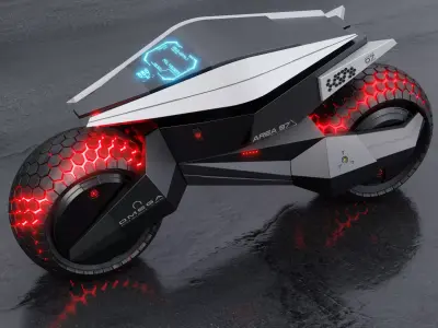motorcycle robot 3D model buy