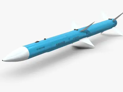 PL-12 Chinese BVR Air to Air Missile model Low-poly 3D model
