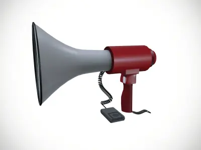 Portable Mega Phone Low-poly 3D model