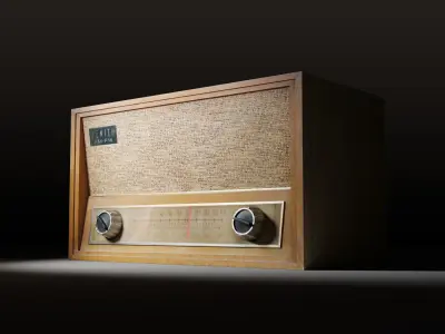 Vintage Radio 3D model