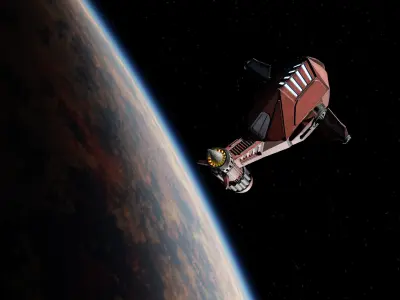 Spaceship - Scarlet Heron  3D model