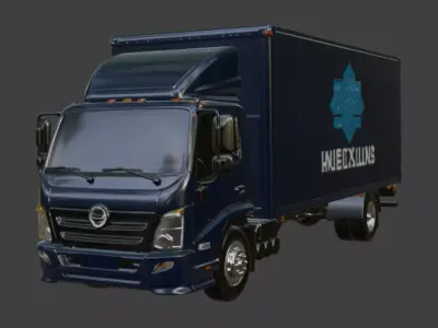 Delivery truck 3D Model 3D model from CGTrader