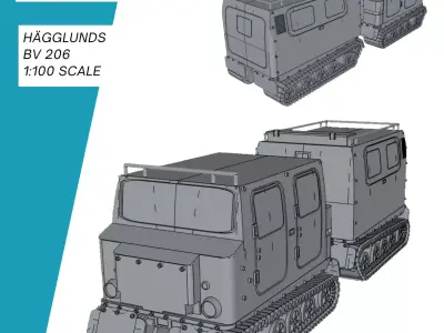 Bandvagn 206 Haegglund 3D print model