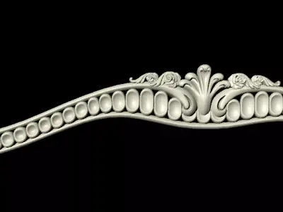 CNC bed headboard and footboard 3D model