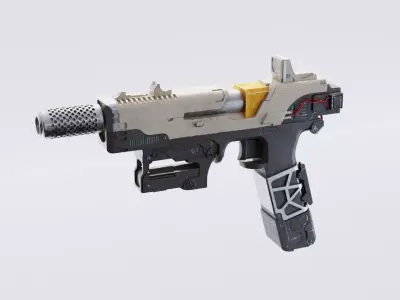 Handgun - Realistic Firearm  3D model