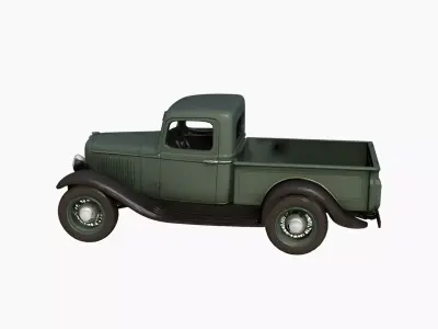 1932 Vintage Pickup Truck Model Early Classic Utility Vehicle 3D model