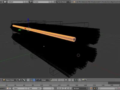 Steal beams  Free low-poly 3D model
