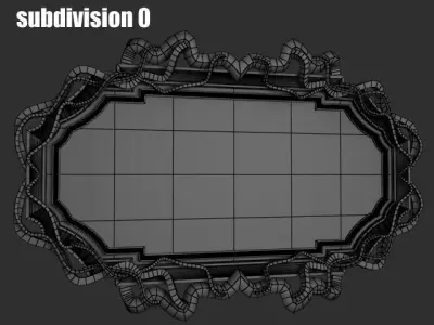 Picture frame 3 3D model