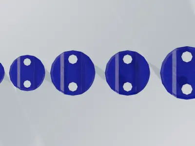 Plastic Tight Head Drum 01 Collection Low-poly 3D model