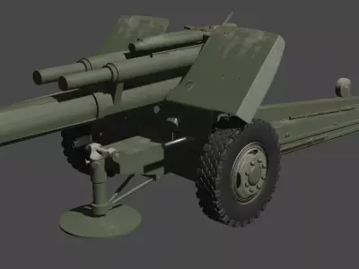 howitzer 2a65 3D model